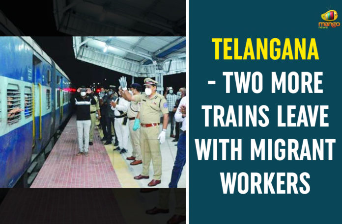 Central Government, Hyderabad Station, Railway Protection Force, Shramik Express, Shramik Express With 1250 Migrants Leaves For Bihar, Special Trains For Migrant Labourers, Special Trains For Migrant Labourers In Telangana, stranded migrant labourers, Telangana, Telangana Runs Special Trains, Telangana Runs Special Trains For Migrant Labourers