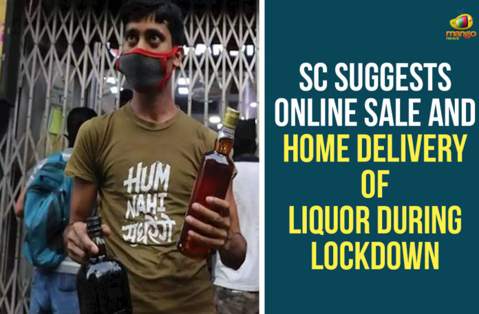 Coronavirus India Lockdown Live Updates, Home Delivery Of Liquor, Liquor shops, lockdown liquor sale, Ministry of Home Affairs, Online Sale Of Liquor, Public Interest Litigation, SC refuses to stay sale of liquor, SC Suggests Home Delivery Of Liquor, SC Suggests Online Sale Of Liquor, States should consider home delivery of liquor, supreme court