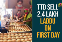 TTD Sell 2.4 Lakh Laddu On First Day In Andhra Pradesh andhra pradesh, Sale of Tirumala laddu, Tirumala laddu, Tirumala temple, Tirumala Tirupati Devasthanam, Tirumala Tirupati Devasthanam in Andhra Pradesh, Tirupati, Tirupati Balaji temple, Tirupati laddu, TTD, TTD laddu sales to devotees, TTD Sell 2.4 Lakh Laddu, TTD Sell 2.4 Lakh Laddu On First Day