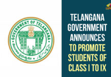 Telangana Government Announces To Promote Students Of Class I to IX