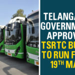 Minister of Transpor, Telangana, Telangana Bus Services, Telangana Government, Telangana Government Approves TSRTC Buses, Telangana news, Telangana State Road Transport Corporation, TSRTC buses, TSRTC Buses To Run From 19th May, TSRTC employees