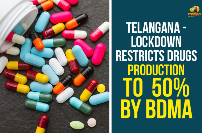 Telangana----Lockdown-Restricts-Drugs-Production-To--50%-By-BDMA BDMA, Bulk Drug Manufacturer Association, Bulk Drug Manufacturers, Bulk Drug Manufacturers in Hyderabad, Bulk Drug Manufacturers Lockdown issue, Coronavirus Crisis, COVID-19, Executive Director of BDMA, Lockdown Restricts Drugs Production, Lockdown Restricts Drugs Production To 50% By BDMA, pharmaceutical production, Telangana, Telangana Lockdown Issues