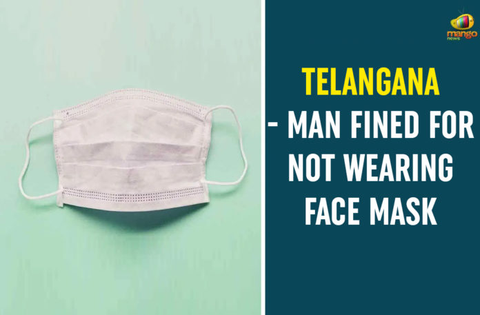 Telangana---Man-Fined-For-Not-Wearing-Face-Mask
