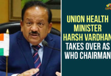 Union Health Minister Harsh Vardhan Takes Over As WHO Chairman Harsh Vardhan Takes Over As WHO Chairman, India News, india news today, National News, Union Health Minister, Union Health Minister Harsh Vardhan Takes Over As WHO Chairman, WHO Chairman, World Health Organisation, World Health Organisation Chairman