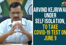 Arvind Kejriwal Under Self Isolation, To Take COVID-19 Test On June 9 Arvind Kejriwal, Arvind Kejriwal Goes Into Self-Quarantine, arvind kejriwal latest news, Arvind Kejriwal Self-Quarantine, Arvind Kejriwal to Undergo Covid-19 Test, Delhi, Delhi Breaking News, Delhi CM, Delhi CM Arvind Kejriwal, Delhi CM Arvind Kejriwal Goes Into Self-Quarantine, delhi coronavirus