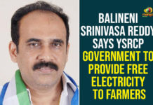 Balineni Srinivasa Reddy Says YSRCP Government To Provide Free Electricity To Farmers