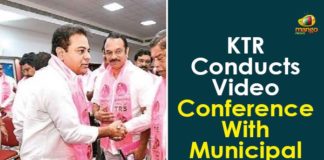 Commissioners, KTR Video Conference, Minister KTR, Minister KTR Latest News, Minister KTR Video Conference, Minister KTR Video Conference With Commissioners, Minister KTR Video Conference With Municipal Chairpersons, Municipal Chairpersons, telangana, Telangana News, Telangana Political Updates