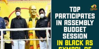 andhra pradesh, Andhra Pradesh Assembly, Andhra Pradesh Assembly Budget Session, AP Assembly Budget Session 2020, AP Assembly budget Sessions, TDP In Black, TDP In Black As Symbol Of Protest, TDP Participates In Assembly Budget Session, TDP Participates In Assembly Budget Session In Black