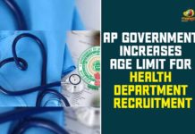 Age Limit For Health Department Recruitment, AP government, AP Government Increases Age Limit For Health Department Recruitment, AP Health Department, AP Health Department Recruitment, Health Department Recruitment, Health Department Recruitment IN AP