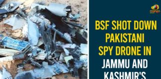 BSF Shot Down Pakistani Spy Drone, Jammu And Kashmir, Kathua,BSF Shot Down Pakistani Spy Drone In Kathua,Pakistani drone,Border Security Force,International Border,BSF shoots down Pakistani spy drone,Pakistani spy drone,