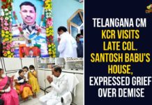 CM KCR Meet Col Santosh Babu Family, CM KCR Meets Martyred Colonel Santosh Babu Family, Col Bikkumalla Santosh Babu, Col Santosh Babu Family, Indian Army Soldier Santosh Babu, KCR Meet Col Santosh Babu Family Members, KCR Meets Martyred Colonel Santosh Babu Family at Suryapet, KCR Meets Santosh Babu Family, Santosh Babu, Santosh Babu Family, Telangana CM KCR