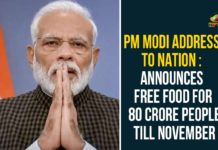 Atma Nirbhar Yojana, Central Government, Garib Kalyan Yojana, Ministry of Home Affairs, National News, pandemic, PM Modi, PM Modi Address To Nation, PM Modi Announces Free Food For 80 Crore People, PM Narendra Modi, Prime Minister Narendra Modi, Unlock 2.0