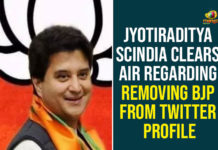 Jyotiraditya Scindia Clears Air Regarding Removing BJP From Twitter Profile