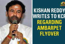 Kishan Reddy Writes To KCR Regarding Amberpet Flyover Amberpet Flyover, construction of Amberpet flyover, KCR, KCR Regarding Amberpet Flyover, kishan reddy, Kishan Reddy On Amberpet Flyover, Kishan Reddy Writes To KCR, Kishan Reddy Writes To KCR Regarding Amberpet Flyover, Telangana, Telangana cm kcr