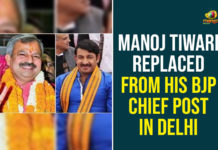Manoj Tiwari Replaced From His BJP Chief Post In Delhi