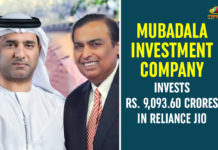 Mubadala Investment Company Invests Rs. 9,093.60 Crores In Reliance Jio Abu Dhabi based Mubadala Investment Company, Bombay Stock Exchange, facebook, General Atlantic, Mubadala Investment Company, Mubadala Investment Company Invests In Reliance Jio, Mukesh Ambani, Reliance Industries, Reliance Industries Limited, Reliance Jio, Silver Lake, Vista Equity Partners