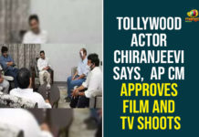 Tollywood Actor Chiranjeevi Says, AP CM Approves Film And TV Shoots
