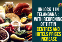 Unlock 1 In Telangana : With Reopening Of Tiffin Centres And Hotels Prices Increase India Lockdown Relaxations, india lockdown updates, Restaurants Reopen in Telangana, Shopping Malls, Shopping Malls open, Telangana, Telangana Lockdown, Telangana Lockdown Relaxations, telangana lockdown rules, telangana lockdown updates, Telangana Malls, Unlock 1, Unlock 1 In Telangana, With Reopening Of Tiffin Centres And Hotels Prices Increase