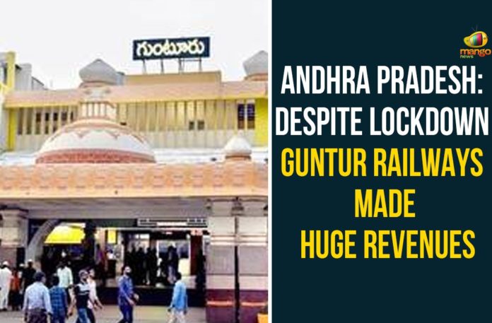 andhra pradesh, AP NEWS, Despite Lockdown Guntur Railways Made Huge Revenues, Guntur, Guntur railway division, Guntur Railways, Guntur Railways Made Huge Revenues