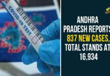 Andhra Pradesh Reports 837 New Cases, Total Stands At 16,934 andhra pradesh, AP Corona Positive Cases, AP Coronavirus, AP COVID 19 Cases, AP Total Positive Cases, Coronavirus, Coronavirus Breaking News, coronavirus latest news, Coronavirus live updates, COVID-19, Total Corona Cases In AP