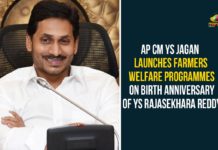 Andhra Pradesh Government, Birth Anniversary Of YS Rajasekhara Reddy, Farmers Welfare Programmes, ys jagan mohan reddy, YS Jagan Mohan Reddy Launches Farmers Welfare Programmes, YS Rajasekhara Reddy, YSR, YSR Birth Anniversary, YSR Birth Anniversary Celebrations, YSR Rythu Bharosa scheme