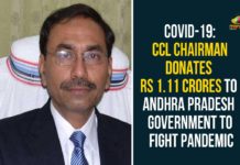 Andhra Pradesh Government, Andhra Pradesh Government To Fight Pandemic, AP CM YS Jagan, CCL Chairman Donates 1.11 Crores To Andhra, CCL Chairman Donates 1.11 Crores To Andhra Pradesh Government, Challa Rajender Prasad, COVID 19 News, COVID-19, met Y.S. Jagan Mohan Reddy, On the 10h of July, the Chief Minister of Andhra Pradesh, the Executive Chairman of the Continental Coffee Limited (CCL) products India