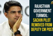 Ashok Gehlot vs Sachin Pilot, Deputy Chief Minister of Rajasthan, Rajasthan Crisis, Rajasthan Government Turmoil, Rajasthan political crisis, Rajasthan political crisis news, Rajasthan Political News, Sachin Pilot, Sachin Pilot Latest News, Sachin Pilot Removed From Deputy CM Post, Sachin Pilot Turmoil With Ashok Gehlot And INC