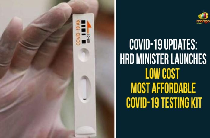 coronavirus news, Coronavirus news live updates, Covid-19 Testing Kit, HRD Minister Launches Low Cost Most Affordable, Human Resource Development, Low Cost Most Affordable Covid-19 Testing Kit, National News, Ramesh Pokhriyal Nishank
