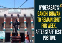 gandhi bhavan, Gandhi Bhavan Hyderabad, Gandhi Bhavan to remain shut, Hyderabad, Hyderabad Gandhi Bhavan To Remain Shut For Week, hyderabad news, Telangana, Telangana Cong headquarters shut, Telangana Coronavirus