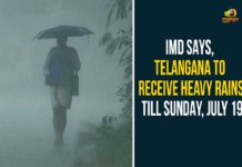 IMD Says, Telangana To Receive Heavy Rains Till Sunday, July 19 telangana rain news today, telangana rainfall, Telangana Rains, Telangana To Receive Heavy Rains, Telangana To Receive Heavy Rains Till Sunday, Telangana Weather latest news, telangana weather news today, Telangana Weather Report, Telangana Weather Report Latest, Telangana weather updates