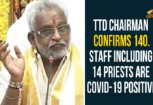 TTD Chairman Confirms 140 Staff Including 14 Priests To Be Covid-19 Positive