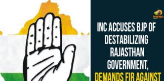 INC Accuses BJP Of Destabilizing Rajasthan Government, INC Demands FIR Against BJP Leader, rajasthan, Rajasthan Government, Rajasthan HC, Rajasthan political crisis, Rajasthan political crisis news, Rajasthan Political News, Sachin Pilot, Sachin Pilot Disqualification Notice, Sachin Pilot Latest News