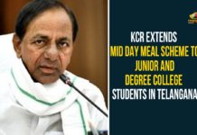 KCR Extends Mid Day Meal Scheme To Junior And Degree College Students In Telangana CM KCR, CM KCR Decides to Start Midday Meal Scheme, Govt to introduce mid day meal in degree, Mid-day meal scheme for junior colleges, Midday Meal Scheme For All Govt Inter Degree College Students, Telangana CM KCR, Telangana govt to extend midday meal scheme, Telangana plans mid-day meal in govt colleges