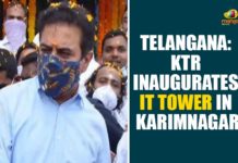 IT Tower In Karimnagar, Karimnagar, Karimnagar News, KTR Inaugurates IT Tower, KTR Inaugurates IT Tower In Karimnagar, KTR toured Karimnagar, Minister KTR, Minister KTR Launched Daily Water Supply, Telangana, Telangana news
