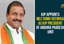 Andhra Pradesh BJP President, Andhra Pradesh State BJP President, AP News, AP Political Updates, Somu Veerraju, Somu Veerraju Andhra BJP President, Somu Veerraju Appointed as Andhra Pradesh State BJP President, Somu Veerraju Appointed as BJP President