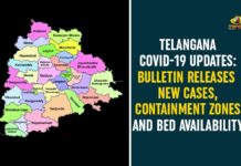 Telangana COVID-19 Updates: Bulletin Releases New Cases, Containment Zones and Bed Availability Coronavirus, Coronavirus Breaking News, Coronavirus Latest News, COVID-19, telangana, Telangana Coronavirus, Telangana Coronavirus Cases, Telangana Coronavirus Deaths, Telangana Coronavirus New Cases, Telangana Coronavirus News, Telangana New Positive Cases, Total COVID 19 Cases