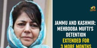 Jammu and Kashmir, Jammu and Kashmir administration, Jammu and Kashmir chief minister, Jammu and Kashmir News, Mehbooba Mufti, Mehbooba Mufti Detention Extended, Mehbooba Mufti’s Detention, Mehbooba Mufti’s Detention Extended For 3 More Months, Peoples Democratic Party