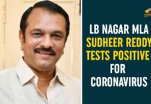 Coronavirus, Coronavirus Breaking News, Coronavirus Latest News, COVID-19, LB Nagar MLA Sudheer Reddy, MLA Sudheer Reddy Tests Positive, MLA Sudheer Reddy Tests Positive for Coronavirus, telangana, Telangana Coronavirus, Telangana Coronavirus Cases