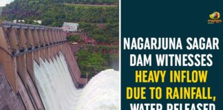 Chief Minister of Telangana, Nagarjuna Dam, Nagarjuna Sagar, Nagarjuna Sagar Dam, Nagarjuna Sagar Dam Witnesses Heavy Inflow, Nagarjuna Sagar Dam Witnesses Heavy Inflow Due To Rainfall, Srisailam, Telangana, Telangana Government