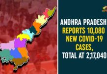 Andhra Pradesh Reports 10,080 New COVID-19 Cases, Total At 2,17,040 andhra pradesh, AP Corona Positive Cases, AP Coronavirus, AP COVID 19 Cases, AP Total Positive Cases, Coronavirus, Coronavirus Breaking News, coronavirus latest news, Coronavirus live updates, COVID-19, Total Corona Cases In AP