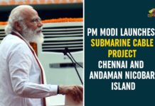 PM Modi Launches Submarine Cable Project Chennai And Andaman Nicobar Island Andaman Nicobar, Andaman Nicobar Island, Andaman Nicobar Island News, chennai, PM Modi, PM Modi Launches Submarine Cable Project Chennai, PM Modi Launches Submarine Cable Project Chennai And Andaman Nicobar Island, PM Narendra Modi, Submarine Cable Project Chennai