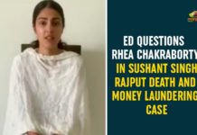 ED Questions Rhea Chakraborty, ED Questions Rhea Chakraborty In Sushant Singh Rajput Death, Enforcement Directorate, Money Laundering Case, Rhea Chakraborty, sushant singh rajput, Sushant Singh Rajput Case, Sushant Singh Rajput Case News, Sushant Singh Rajput CBI Probe, Sushant Singh Rajput Death Case