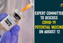 Expert Committee To Discuss COVID-19 Potential Vaccine On August 12 coronavirus vaccine, Coronavirus Vaccine Latest News, coronavirus vaccine News, coronavirus vaccine updates, covid 19 vaccine, COVID-19 Potential Vaccine, Expert Committee, Expert Committee To Discuss COVID-19 Potential Vaccine, NITI Aayog