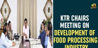 KTR emphasises for promotion of food processing, KTR hardsells food processing sector, KTR Meeting to Plan Food Processing Policies and Guidelines, KTR To Present On Food Processing, Minister KTR, Minister KTR held Meeting with All Ministers, New policy to focus on food processing units