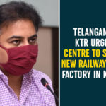 Ground Breaking Ceremony of Medha Rail Coach Factory, Kondakal, KTR, KTR conducts bhoomi puja for rail coach factory, KTR Lays Foundation Stone For Rail Coach Factory, Medha Rail Coach Factory in Kondakal, Medha Servo plans, Minister KTR, Rail and Metro Coach Factory, Telangana Govt