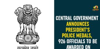 74th Independence Day, 926 personnel selected for police medals, 926 Police personnel have been awarded Medals, Central Government, Independence day, Independence Day Celebrations, Independence Day News, MHA releases Police medals for 926, President Police Medals Awardee