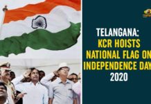 Independence Day 2020, Independence Day Celebrations, Independence Day Celebrations 2020, Independence Day News, Pragathi Bhavan, Telangana CM KCR, Telangana CM KCR Hoists National Flag, Telangana CM KCR Hoists National Flag at Pragathi Bhavan