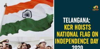 Independence Day 2020, Independence Day Celebrations, Independence Day Celebrations 2020, Independence Day News, Pragathi Bhavan, Telangana CM KCR, Telangana CM KCR Hoists National Flag, Telangana CM KCR Hoists National Flag at Pragathi Bhavan