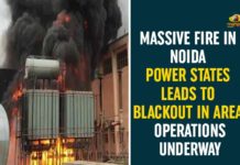 fire at Noida Power Company, greater Noida, Massive Fire at Noida Power Substation, Massive Fire In Noida, Massive Fire In Noida Power States Leads To Blackout, Noida, Noida Fire Accident, Noida Power Substation