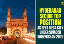 Best Mega City Under Swacch Sarvekshan 2020, Greater Hyderabad Municipal Corporation, Hyderabad, hyderabad news, Hyderabad Secures Top Position As Best Mega City, Swacch Sarvekshan, Swacch Sarvekshan 2020
